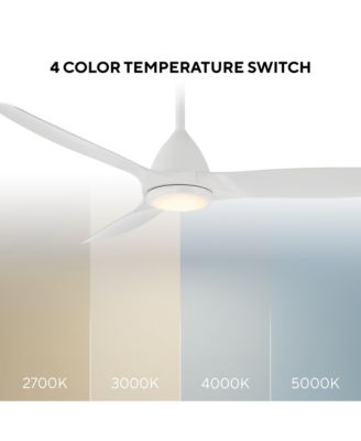 Skylark 54" Selectable 2700-3000-4000-5000K LED Indoor or Outdoor Smart Home Ceiling Fan