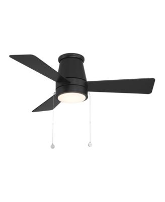 Fans Hug 44in Selectable 2700-3000-4000-5000K LED Indoor or Outdoor Flush Mount Pull Chain Ceiling Fan