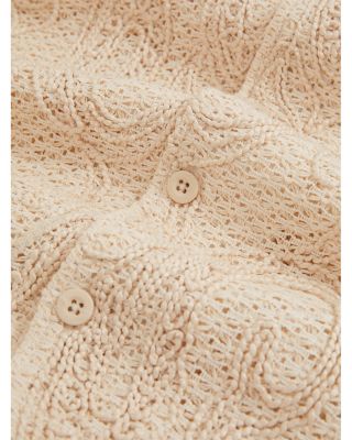 Finn Embroidered Crochet Camp Sweater