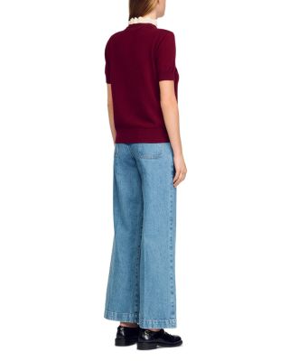 Ruffled Collar Sweater