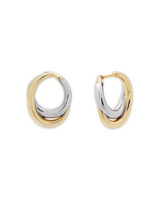 Shashi - Cassie Two Tone Twist Earrings