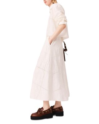 Embroidered Midi Skirt - Exclusive