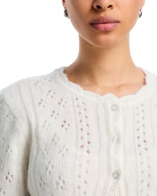Pointelle Cardigan Sweater - Exclusive