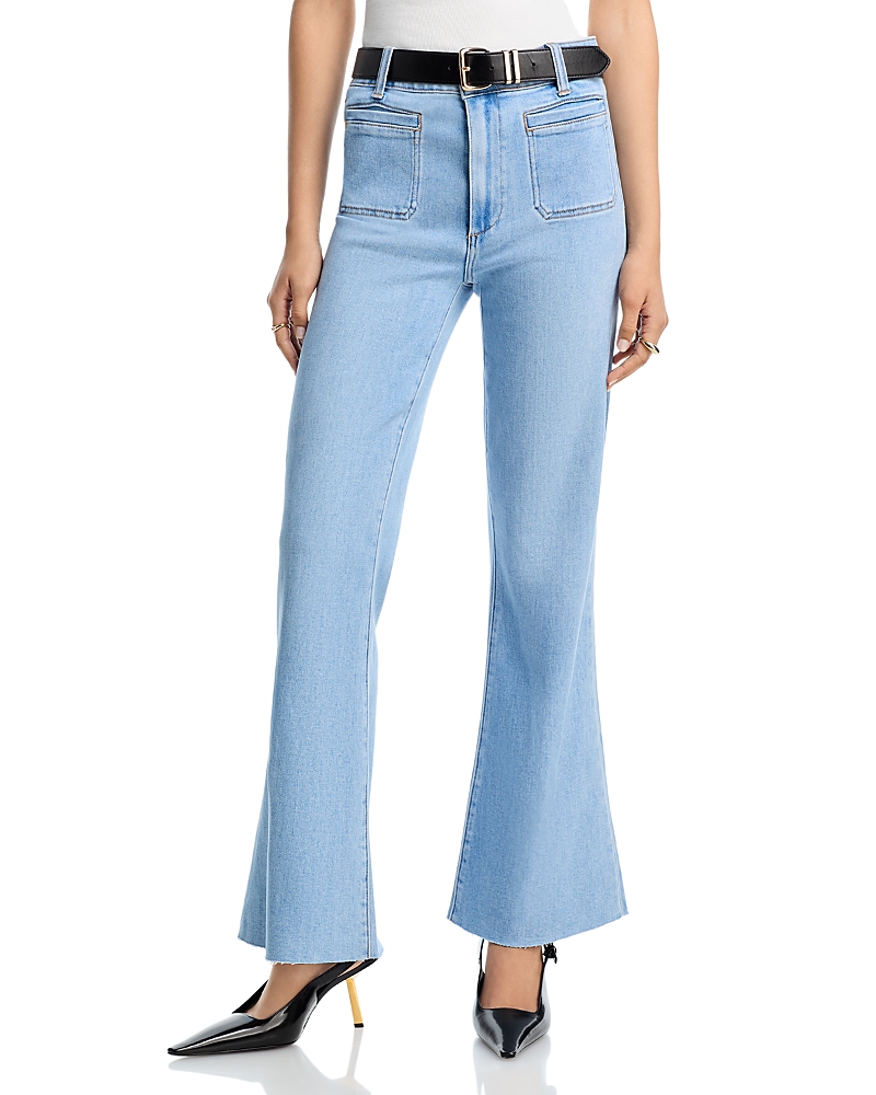 Paige Marlow Skimmer Flared Jeans in Jaunt