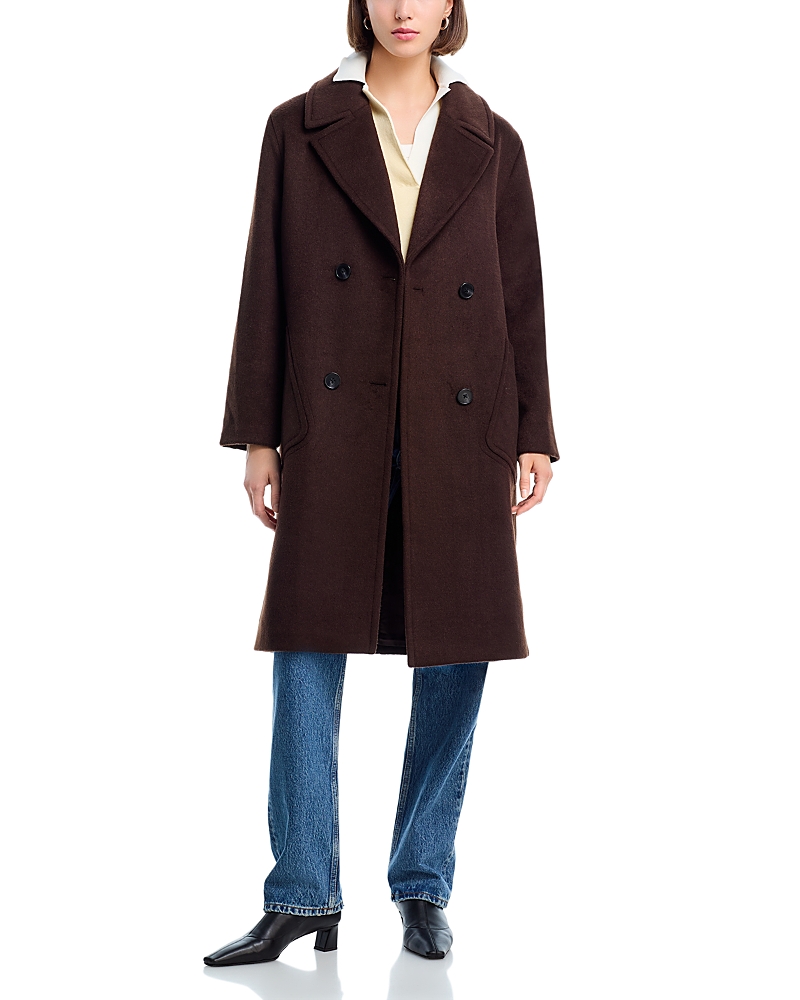 Aqua Double Breasted Coat - Exclusive