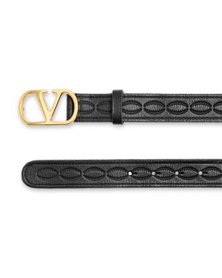 Men's VLogo Leather Belt