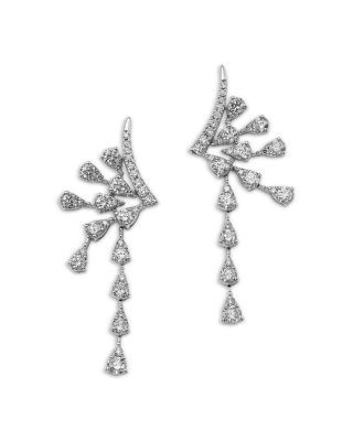Bloomingdale's Fine Collection - Diamond Drop Earrings in 14K White Gold, 1.25 tcw