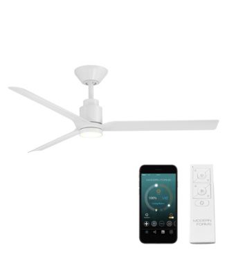Fans Smooth 52 in Selectable 2700-3000-4000-5000K LED Indoor or Outdoor Smart Home Ceiling Fan