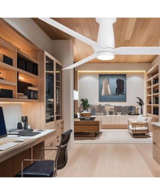 Fans Smooth 52 in Selectable 2700-3000-4000-5000K LED Indoor or Outdoor Smart Home Ceiling Fan