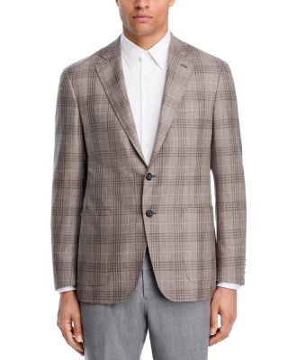 Kei Plaid Unstructured Trim Fit Sport Coat