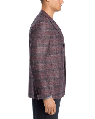 Kei Plaid Unstructured Trim Fit Sport Coat