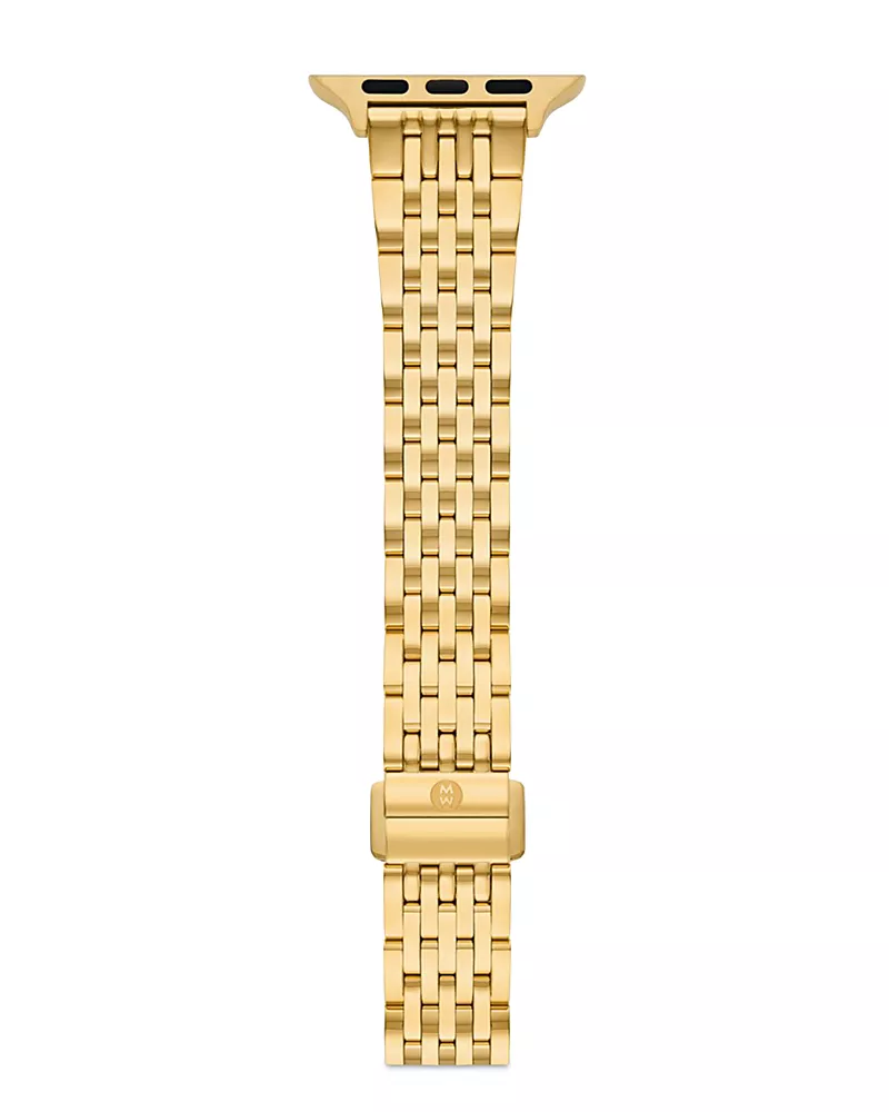 Michele 18K Gold Plated Bracelet Band for Apple Watch, 38-49mm