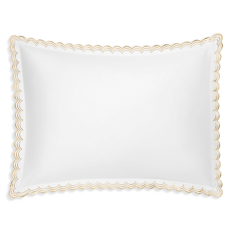 Matouk Stella Scalloped Embroidered Standard Sham