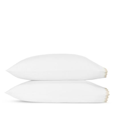 Stella Scalloped Embroidered King Pillowcase, Pair