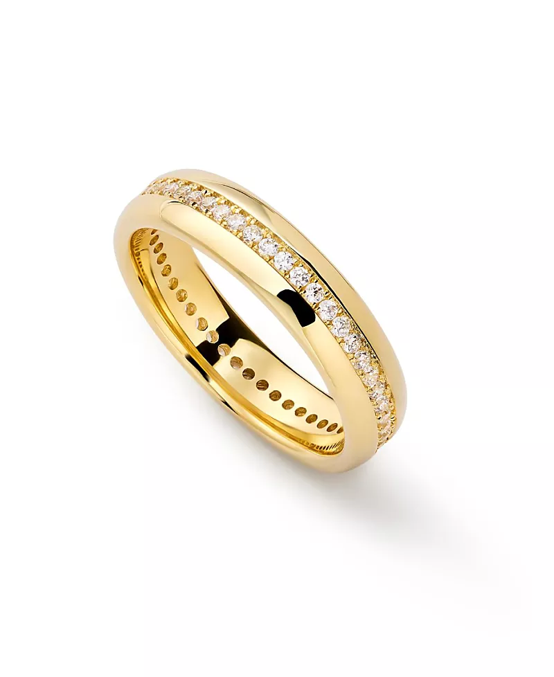 Ana Luisa Thatcher Brass Gold Band Ring