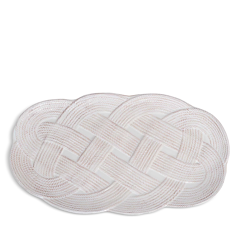 Juliska Le Panier Mystic Knot 15 Hostess Tray In White