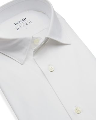 Slim Fit Stretch Button Front Shirt