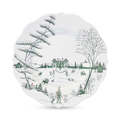 Country Estate Winter Frolic 16 Piece Place Setting - Evergreen