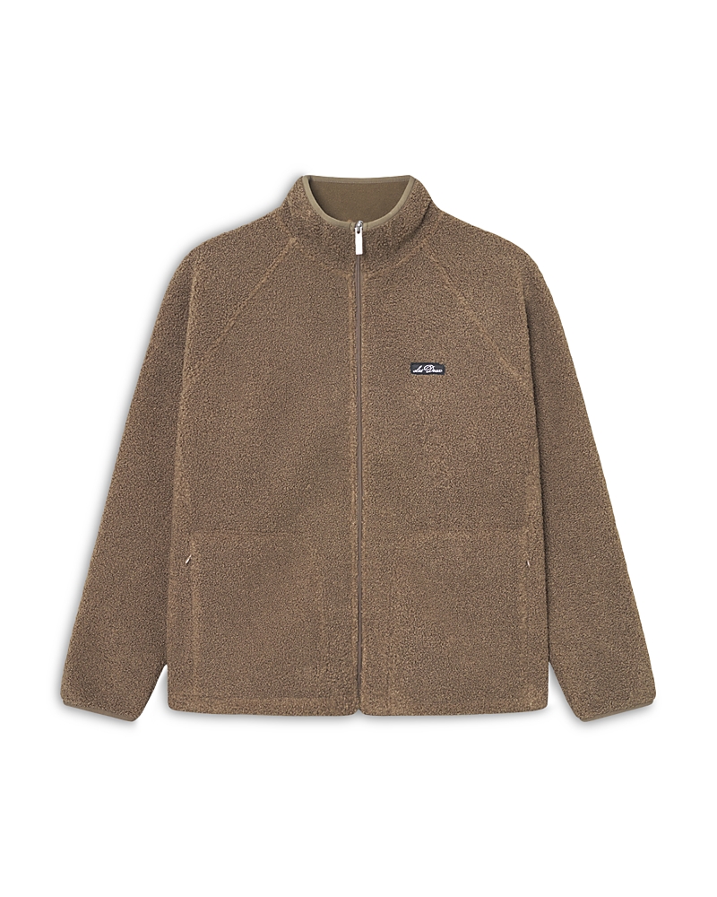 Les Deux Creed Teddy Jacket In Brown