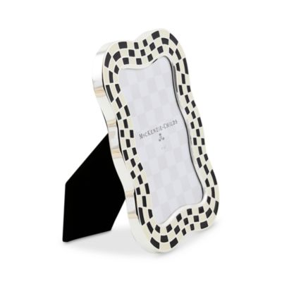 Wavy Check Silver Plated Frame, 4"x 6"