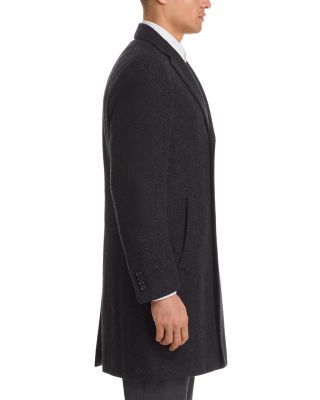 Kei Wool &amp; Silk Donegal Quilted Lining Top Coat