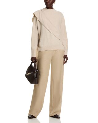 Wool & Cashmere Draped Sweater