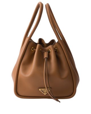 Prada Darling Mini Leather Bucket Bag | Bloomingdale's Handbags