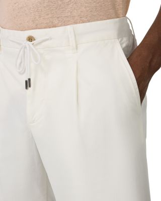Cotton Stretch Drawstring Bermuda Shorts