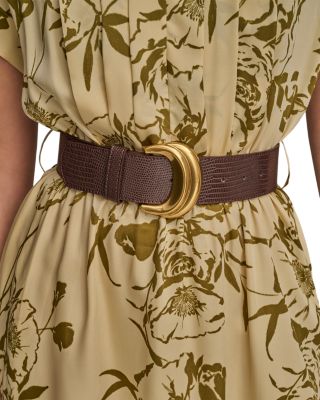 Belted Floral Print Dress