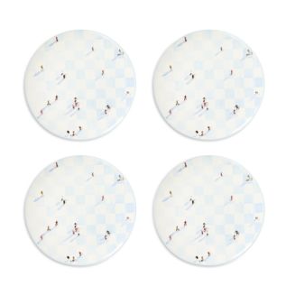 MacKenzie-Childs x Gray Malin Ski Holiday Dinner Plates, Set of 4 - Exclusive | Bloomingdale's Home