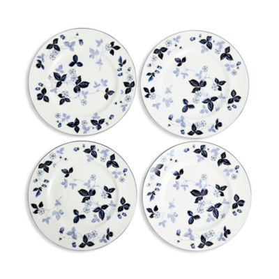 Wild Strawberry Inky Blue Dinnerware 15 Piece Set, Service for 4