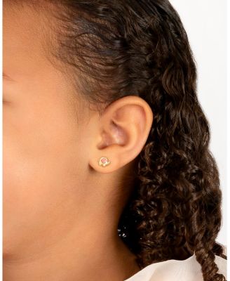 Girls' 14K Gold Little Elephant Studs Screw Back Earrings