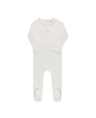  Unisex Heart and Star Button Pointelle Collection Footie - Baby