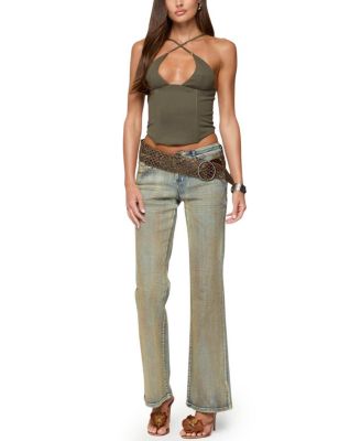 Lou Crossover Beaded Corset