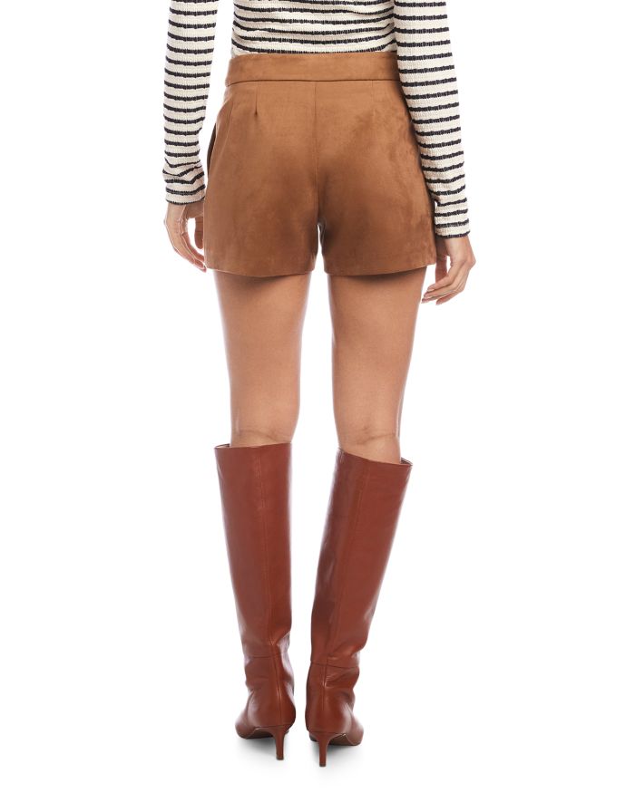 Faux Suede Modern Shorts