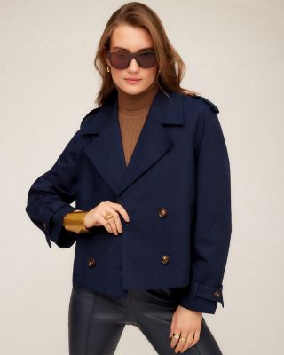 Chelsea Cropped Trench Coat 