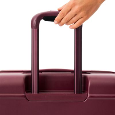 The Medium Check in Roller Suitcase - Burgundy