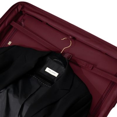 The Medium Check in Roller Suitcase - Burgundy