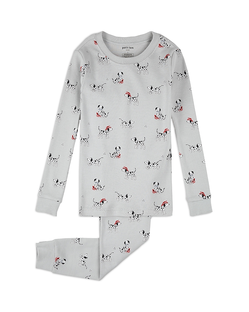 Petit Lem Boys' Firefighter Dalmatian Print Pajama Set - Little Kid In Animal Print