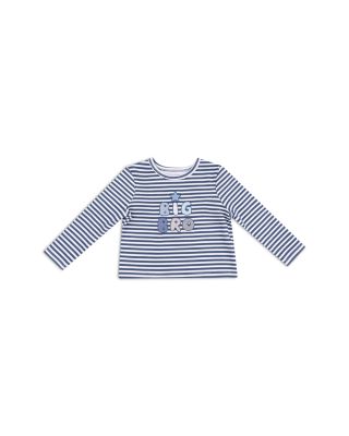 Boys' Big Bro Embroidery Striped Long Sleeve Shirt - Baby