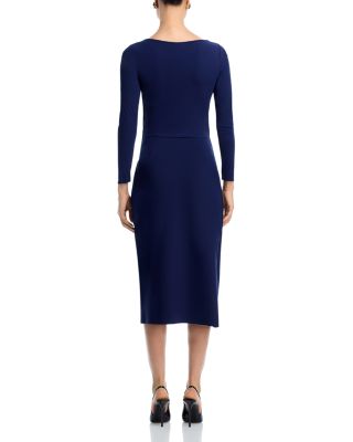 Gekko Boat Neck Gathered Dress