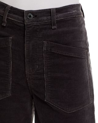 Virginia High Rise Corduroy Jeans in Charcoal
