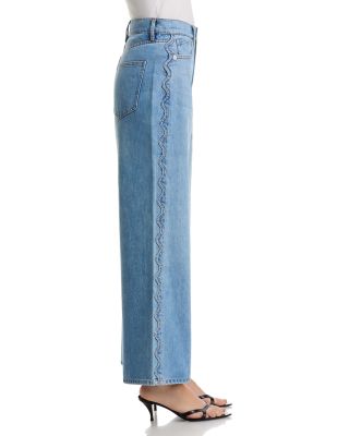 Taylor High Rise Cropped Wide Leg Jeans in Nova