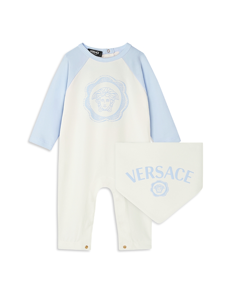 Versace Unisex Coverall & Bib - Baby In Blue