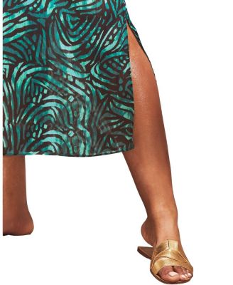 Abstract Drawstring Shoulder Kimono