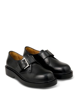 Glazed Leather Derby Shoes