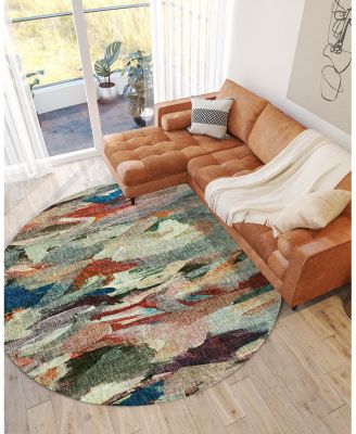 Dalyn Boca Washable BO8 Round Area Rug, 8' x 8'