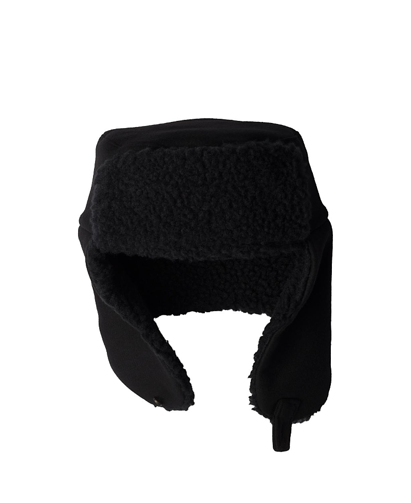 Prada Cloth Trapper Hat In Black