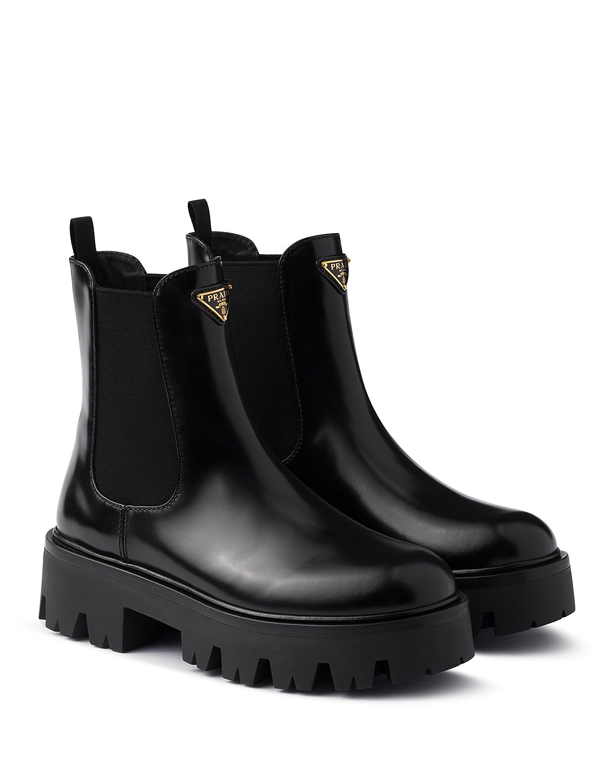 Prada Women's Brushed Leather Booties