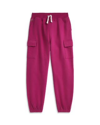Ralph Lauren - Girls' Fleece Cargo Jogger Pant - Big Kid, Little Kid